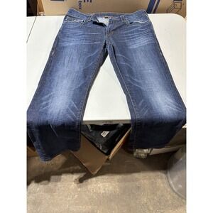 True Religion Ricky Straight Jeans Men's Size 34 Blue Denim Pockets